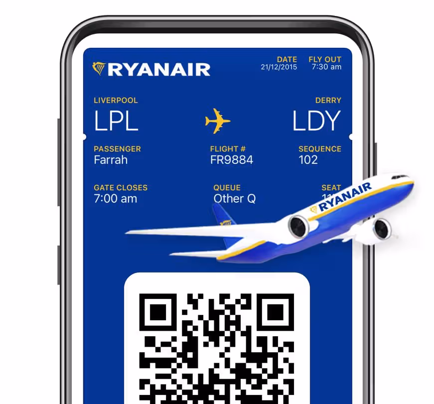 Ryanair відмовляється від паперових посадкових талонів